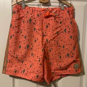 Adidas Adicross Desert Cactus Loose Fit Orange Athletic Shorts Mens Size Med NEW